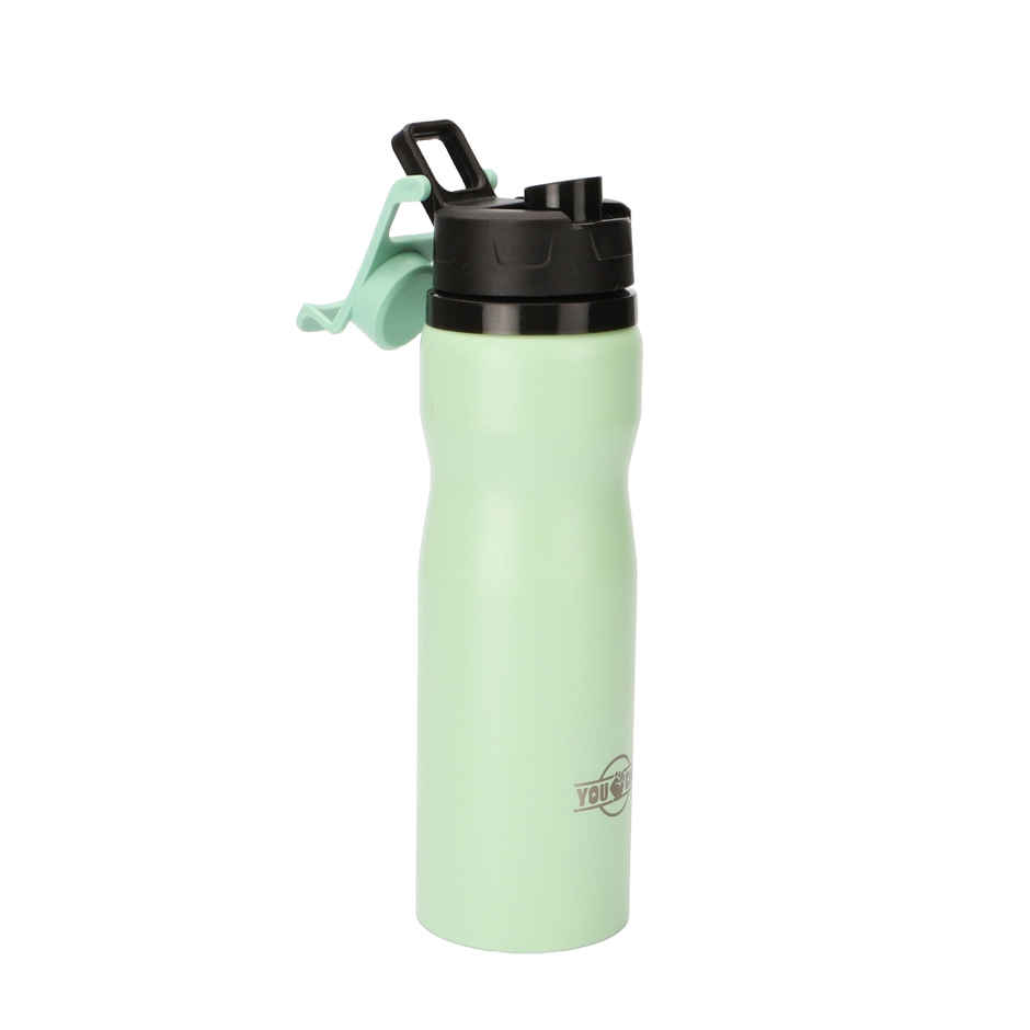 Hoom 304 Grade Stainless Steel Powder Coated Flip | Top Cap Water Bottle | 710 ml | Assorted