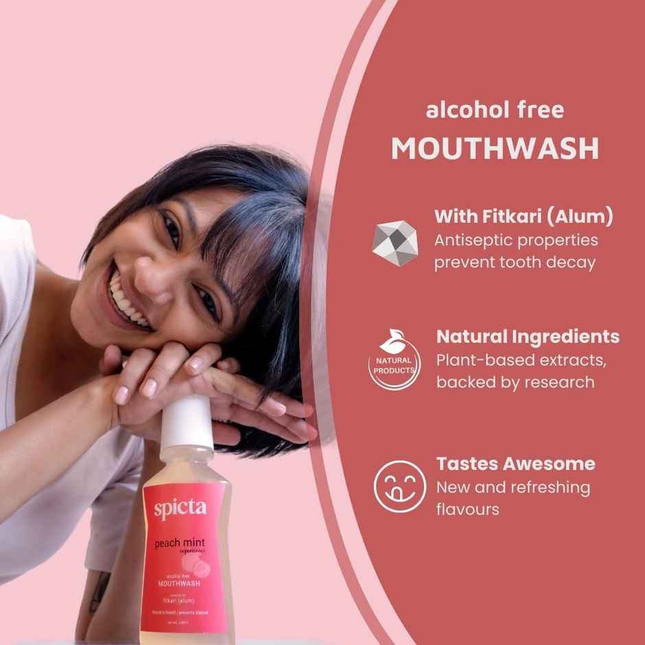 Spicta Peach Mint Mouthwash
