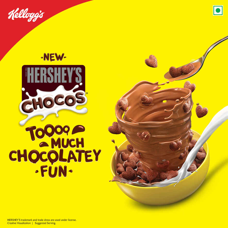 New Kellogg's Hersheys Chocos With Power Of 5+ Protein & Fibre Of 1 Roti