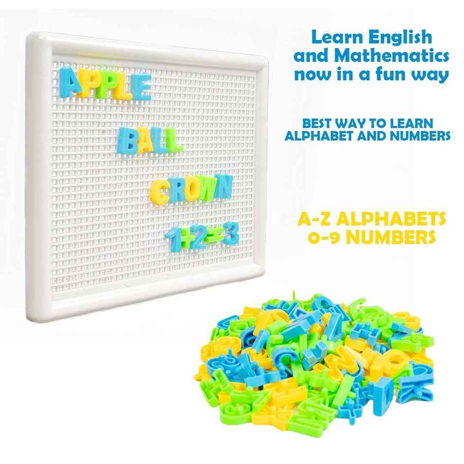 Ratna's Letter Mosaic Sr. | 1 Letter board, Alphabet & Number Pieces| 3+ Years
