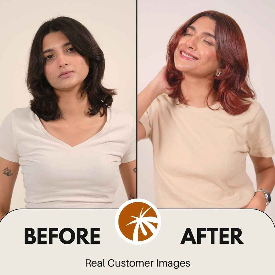 Paradyes No Bleach Cinnamon Brown Glossy Hair Tint, Ammonia|free Hair Color for Natural Black Hair