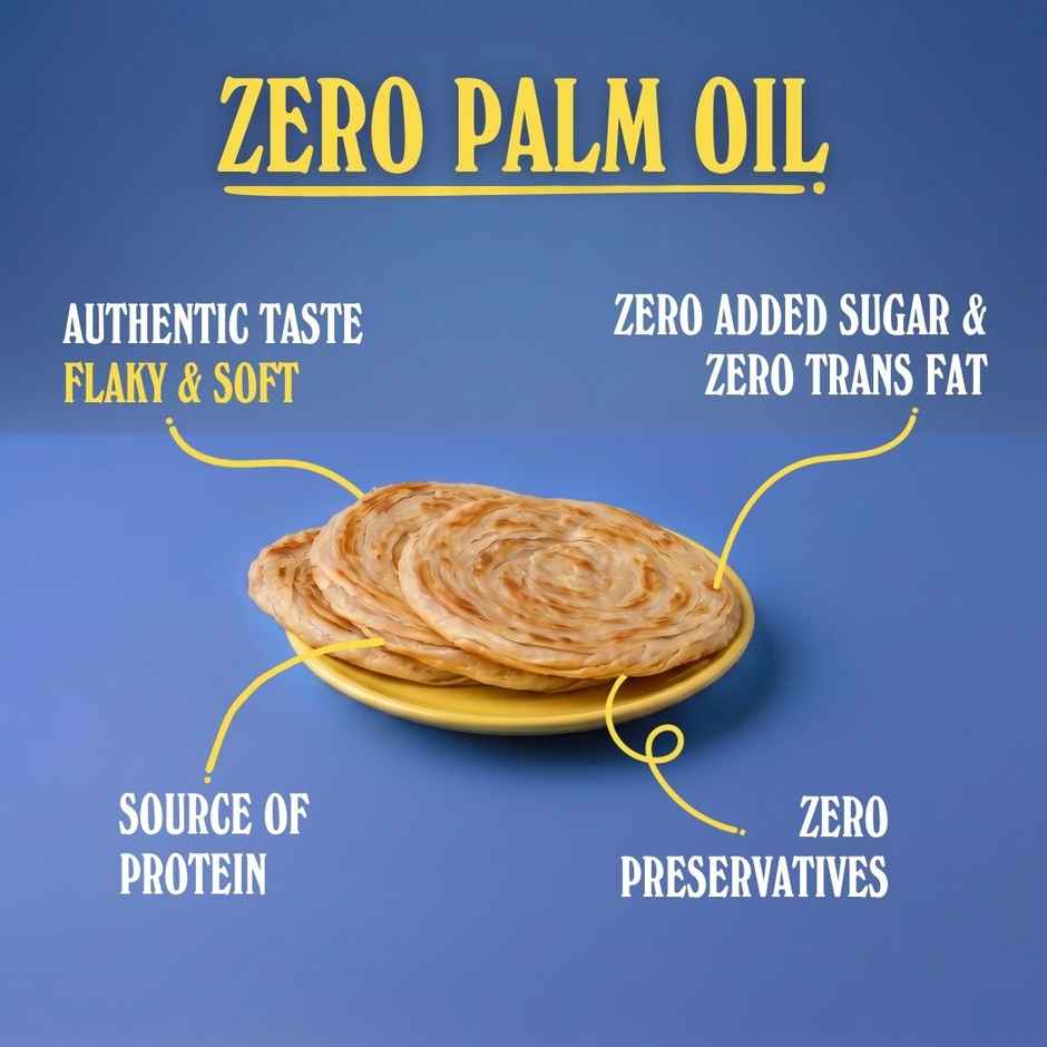 The Baker's Dozen Malabar Parota Zero Palm Oil | Ready To Eat | Ready To Cook | Wheat Paratha | Combo