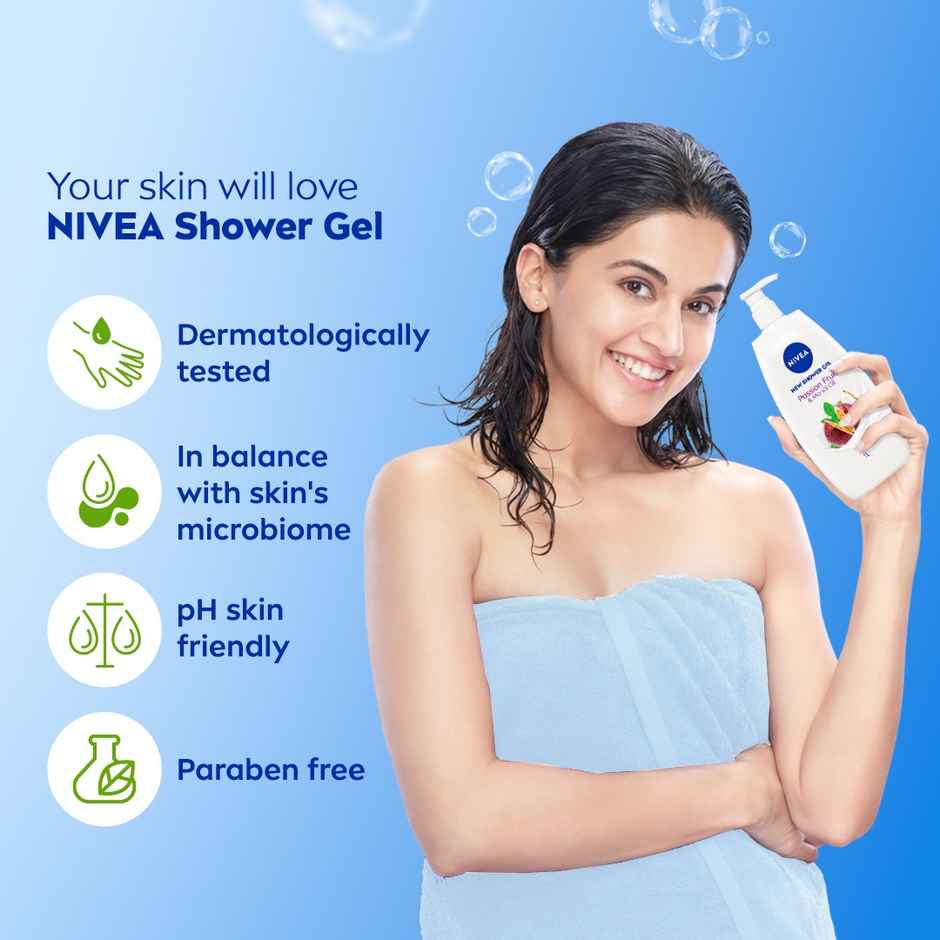 Nivea Shower Gel Passion Fruit And Monoi Oil