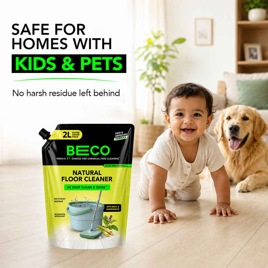 Beco Lemongrass & Basil Freshness Natural Floor Cleaner Refill Pack