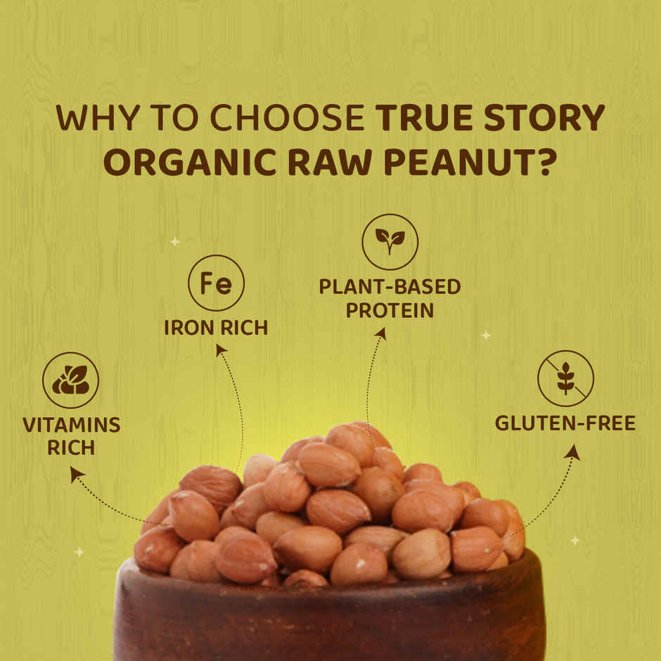 True Story Organic Raw Peanuts