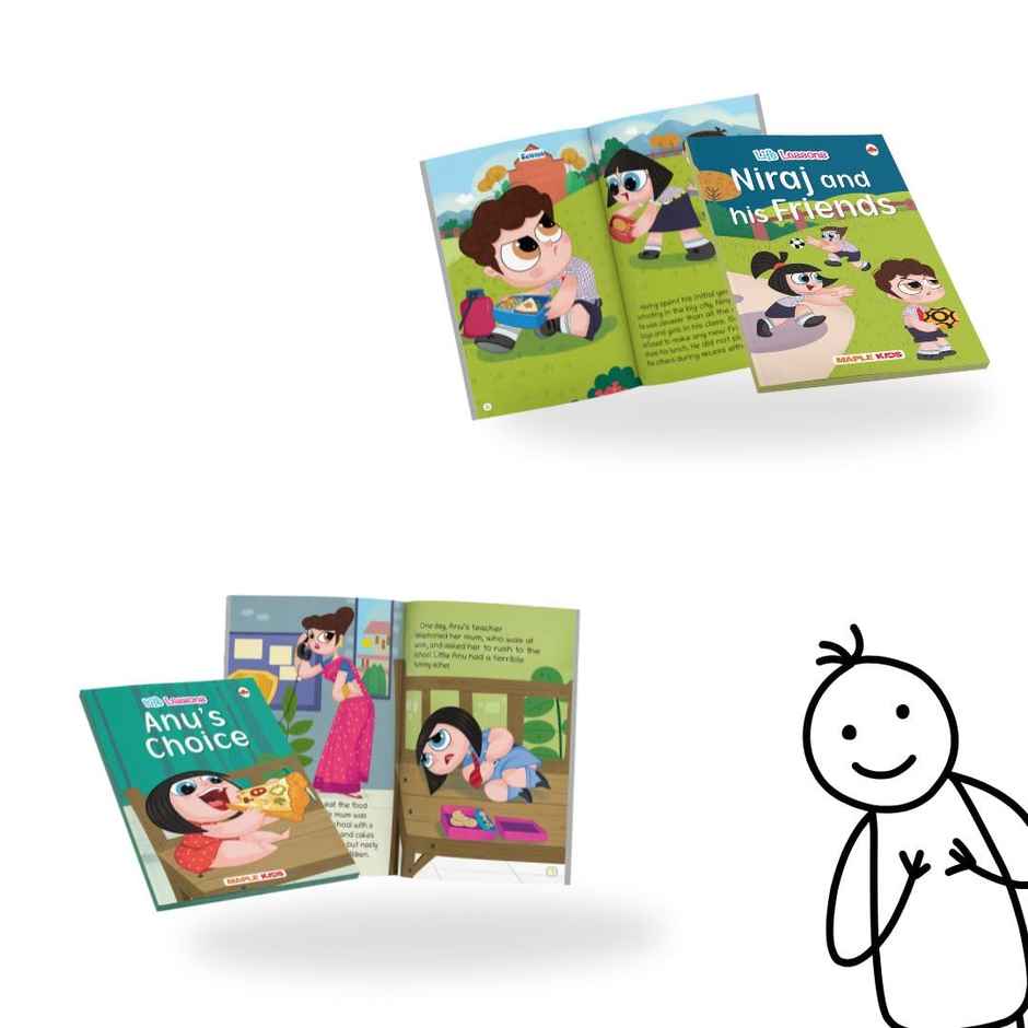 Life Lessons - Story Books for Kids (Set of 6 Books) (Illustrated)