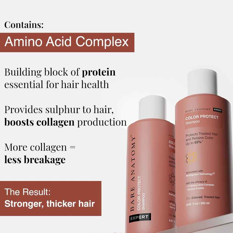 Bare Anatomy Hair Color Protect Shampoo, Hair Colour Retention Shampoo For Dry & Frizzy Hair