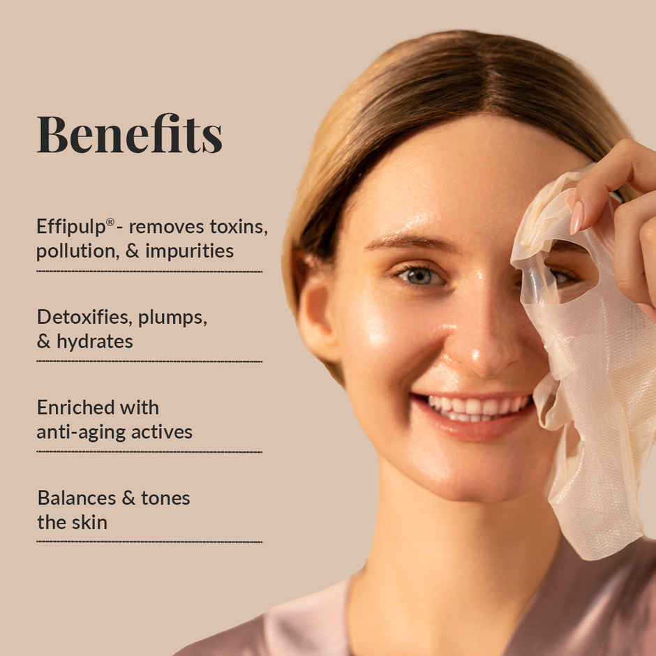 LuxaDerme Detox Bio-Cellulose Korean Face Sheet Mask