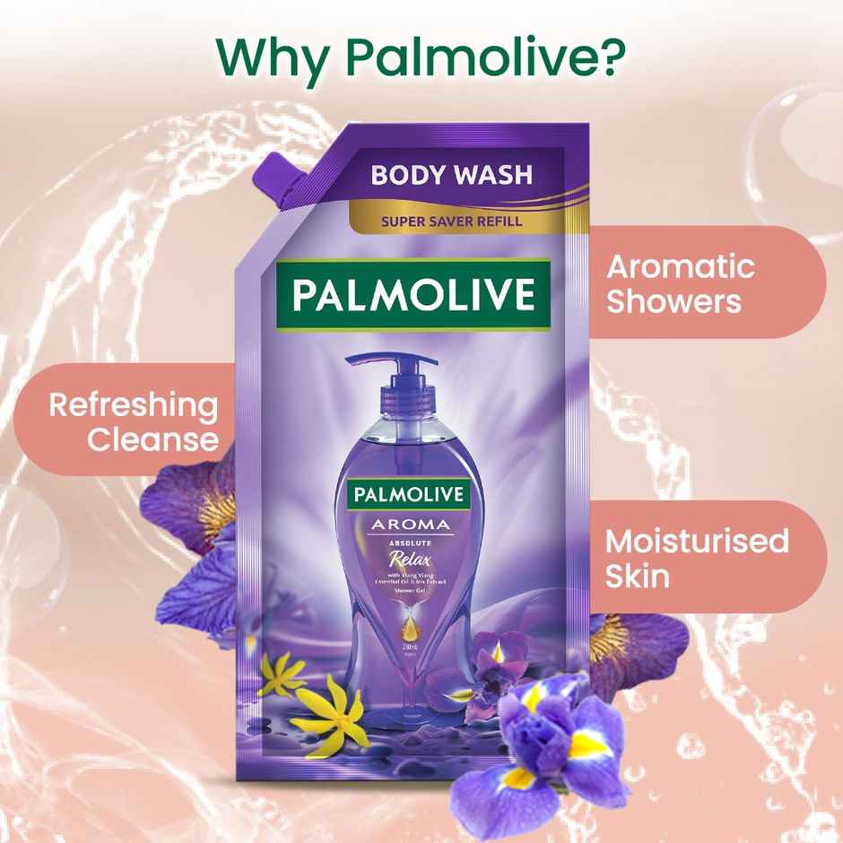 Palmolive Iris & Ylang Ylang Essential Oil Aroma Absolute Relax Body Wash Refill Pack
