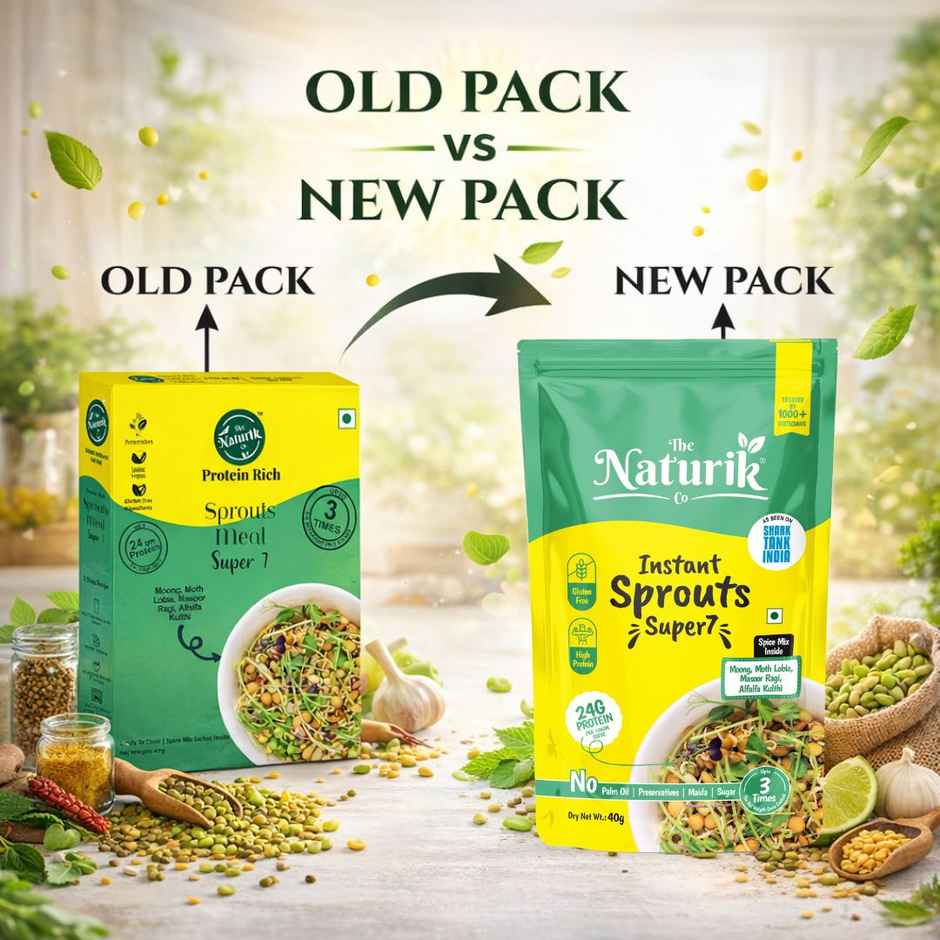 The Naturik Co High Protein Sprouts Mix Super 7 | Mixed Sprouts for Protein & Gut Health