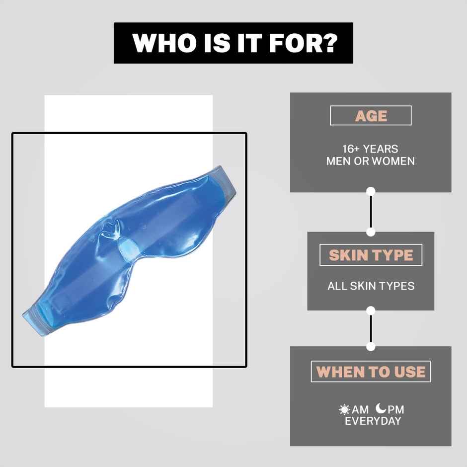 House Of Beauty Hot Cold Gel Eye Mask For Soothing Relief Puffy Eyes Dark Circle & Stress