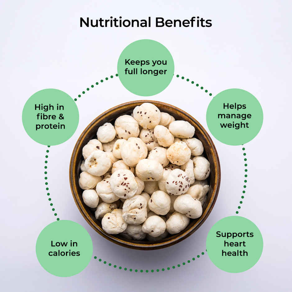 Khetika Premium Jumbo Makhana (Foxnut, Phool Makhana)