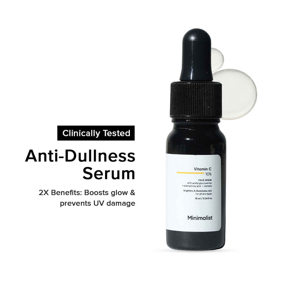 Minimalist 10% Vitamin C Brightening & Hydrating Face Serum Combo