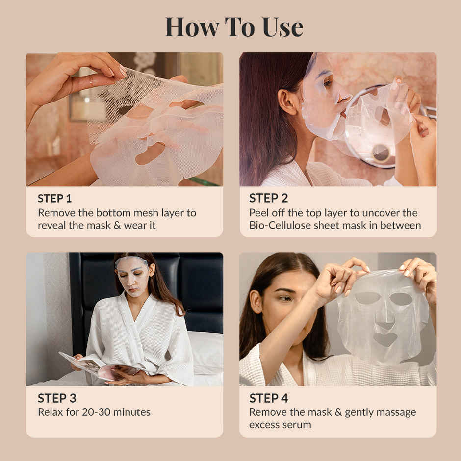 LuxaDerme Detox Bio-Cellulose Korean Face Sheet Mask