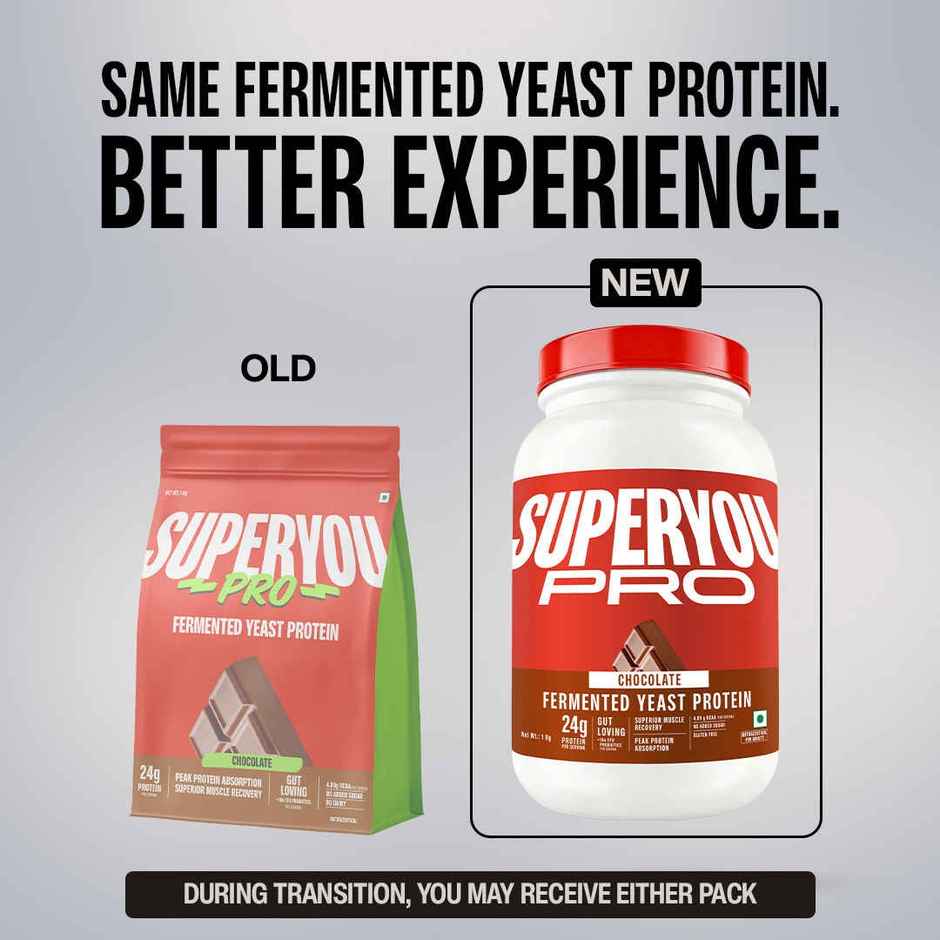 SuperYou Pro Fermented Yeast Protein- Chocolate | 24g Protein Per Scoop