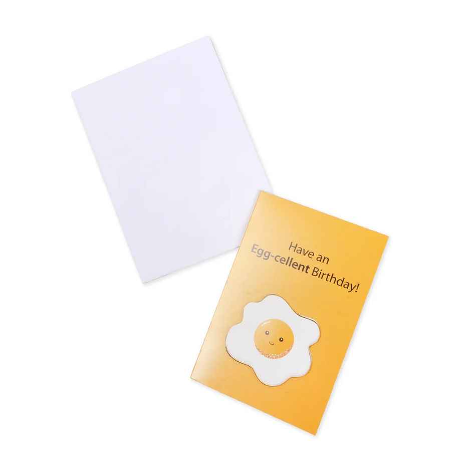 Itsy Bitsy 3d Greeting Card & Envelope Eggcellent Birthday 4 x 6 Inch Approx 2 Pc Lb