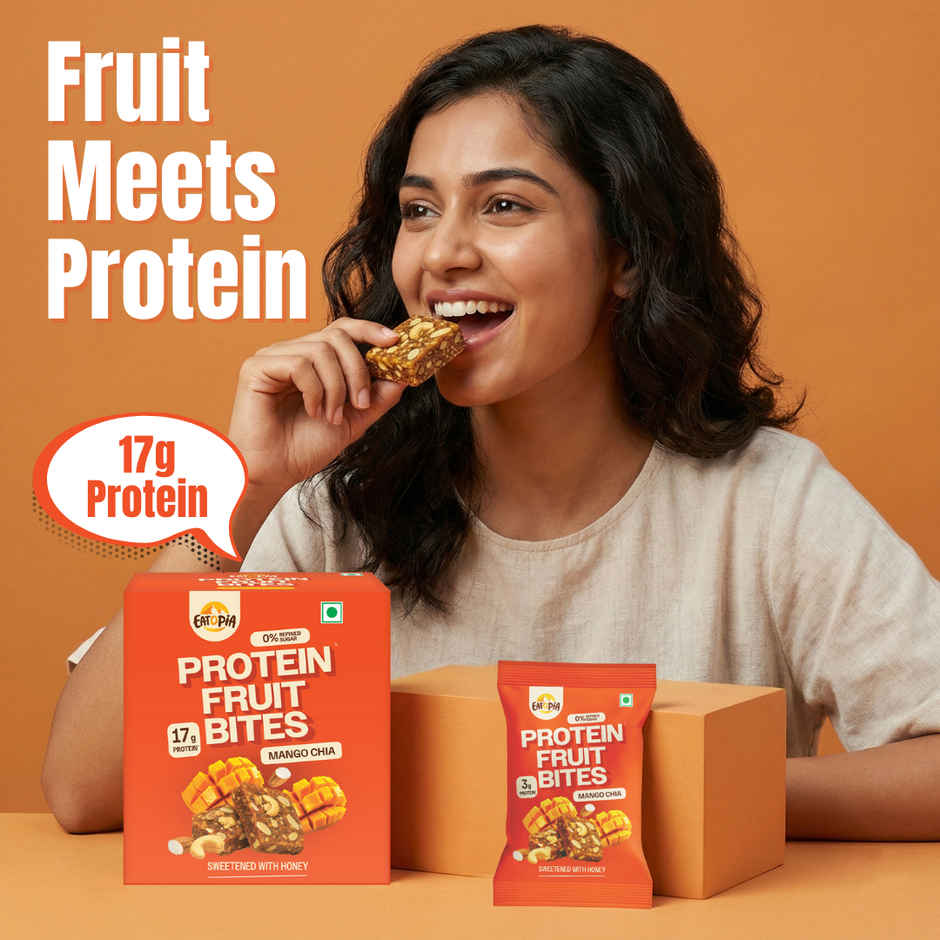 Protein Fruit bites | Mango Chia