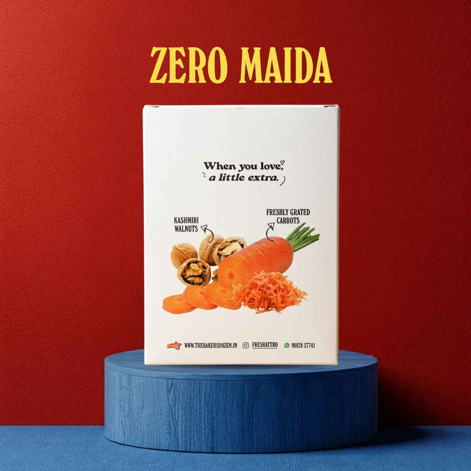 The Baker's Dozen Bakers Dozen Wholewheat Carrot Walnut Cake