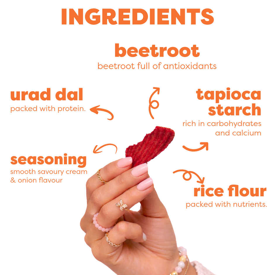 Nocap Beetroot Masala Chips