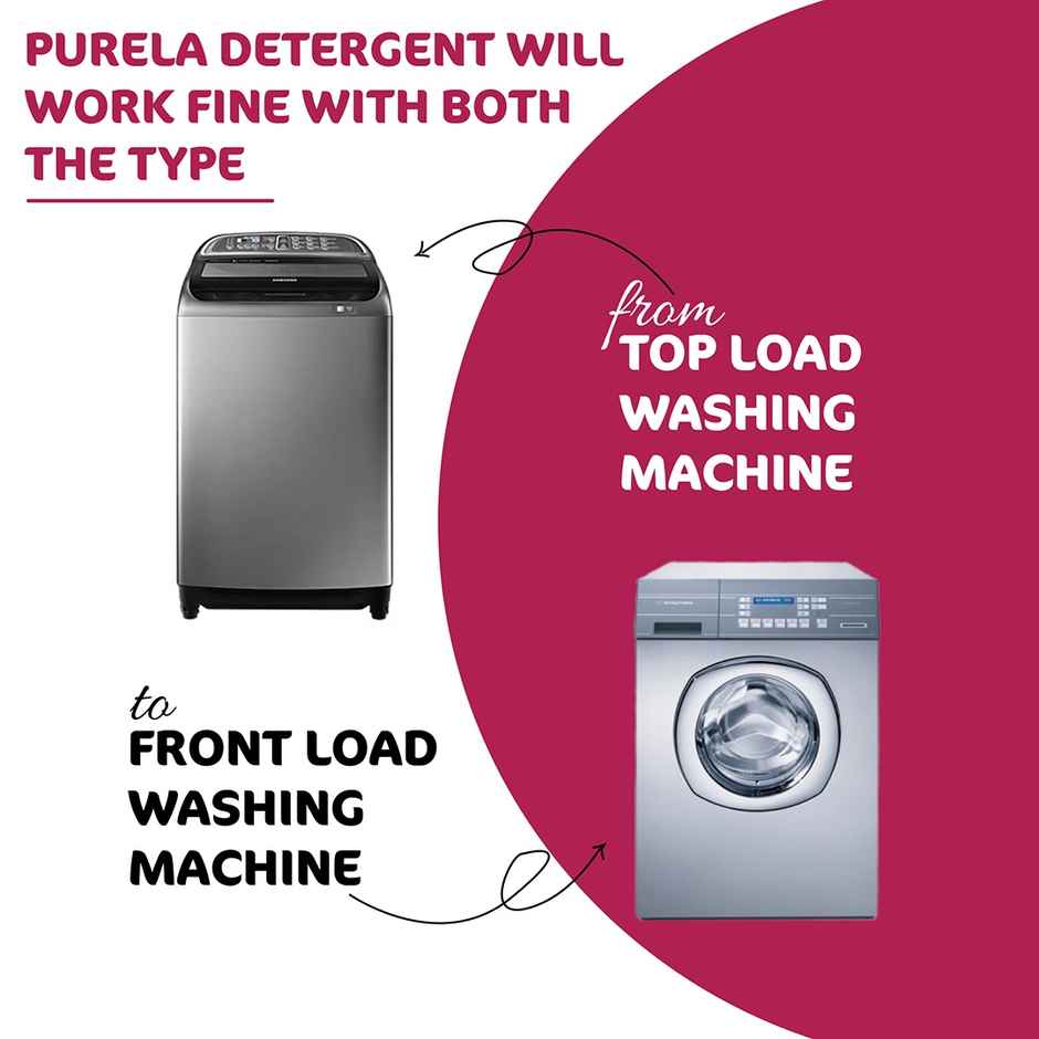 Purela Rose Top & Front Load Balanced pH Non-Toxic Detergent Liquid
