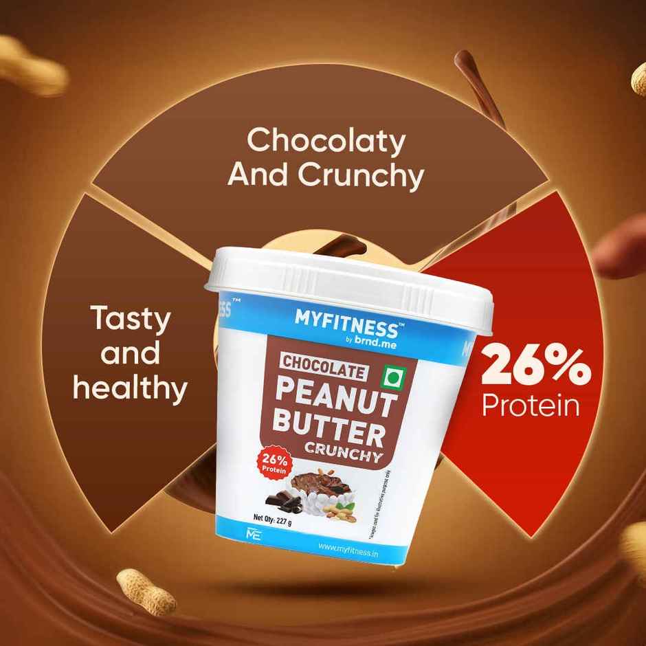 MyFitness Chocolate Peanut Butter Crunchy Spread | High Protein