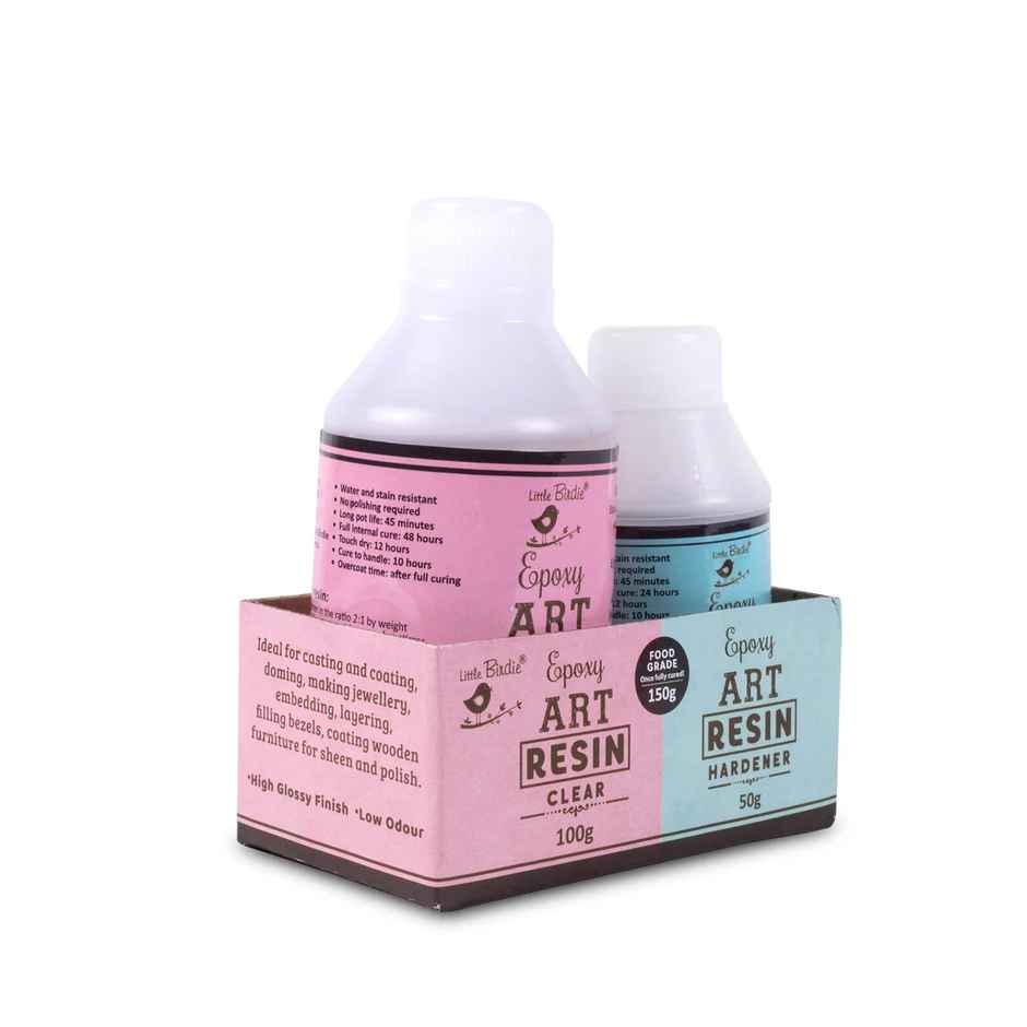 Itsy Bitsy Epoxy Art Resin and Hardener Transperant 150g Bottle Lb