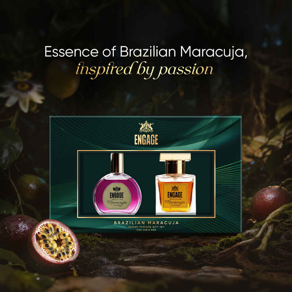 Engage Brazilian Maracuja Luxury Perfume Gift Set for Men & Women | Long Lasting  Perfumes