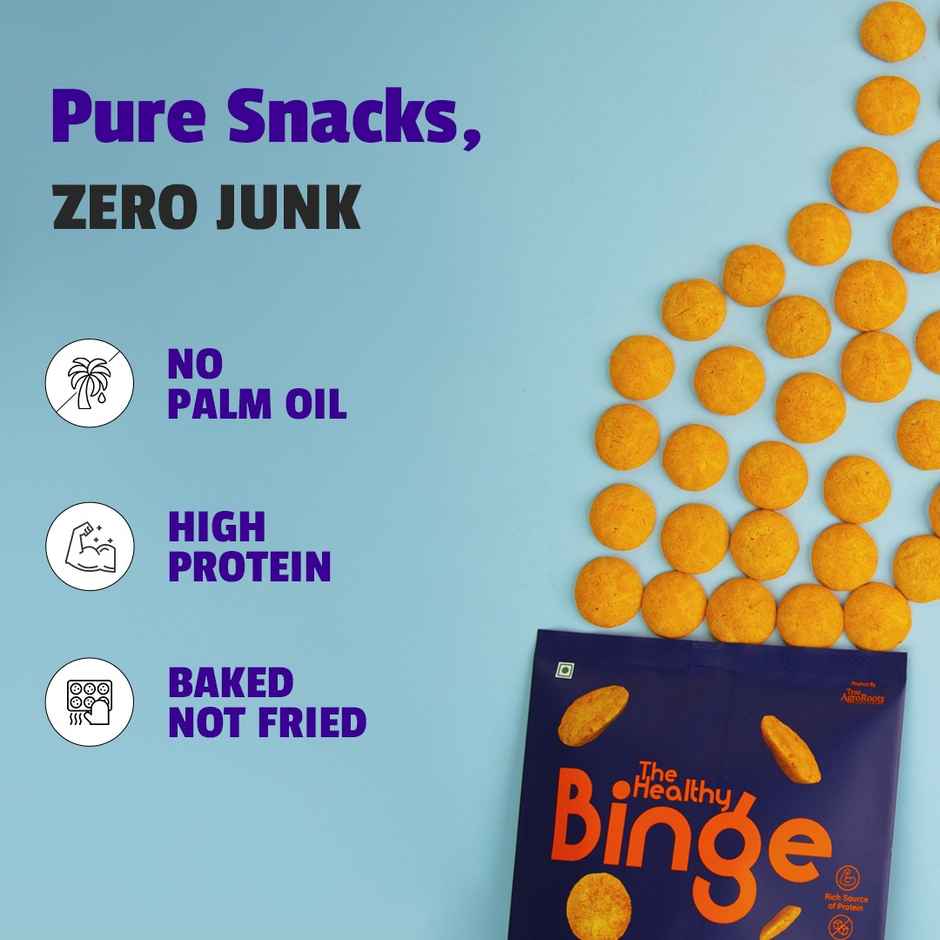 The Healthy Binge Quinoa Baked Chips Smokey Bbq |High Protein And Fibre