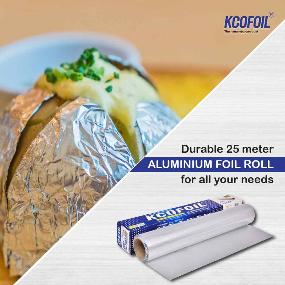 Kcofoil 25 m Aluminium Foil for Food Wrapping