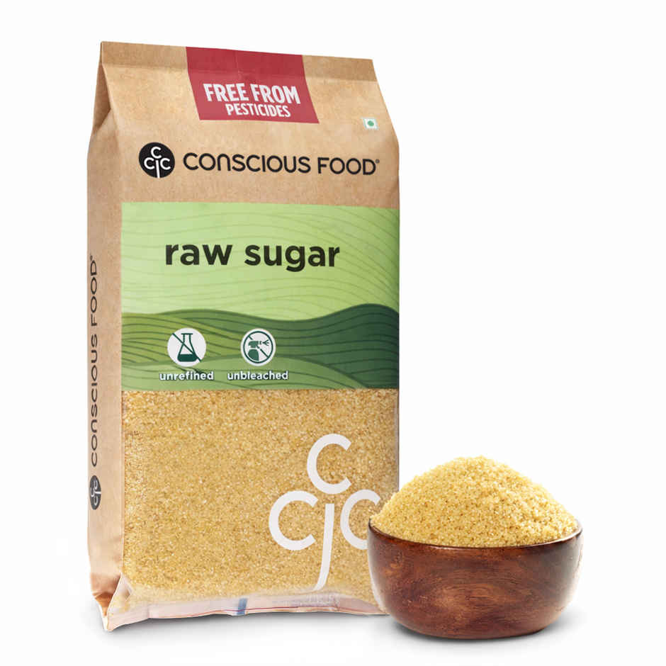 Conscious Food Raw Sugar Natural Unprocessed