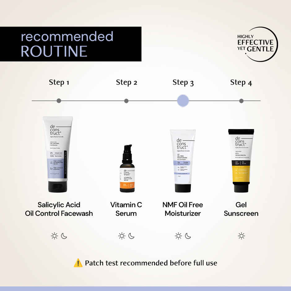 Deconstruct Oil-Free Moisturizer | Lightweight, Non-Sticky, Non-Comedogenic | For Oily Skin