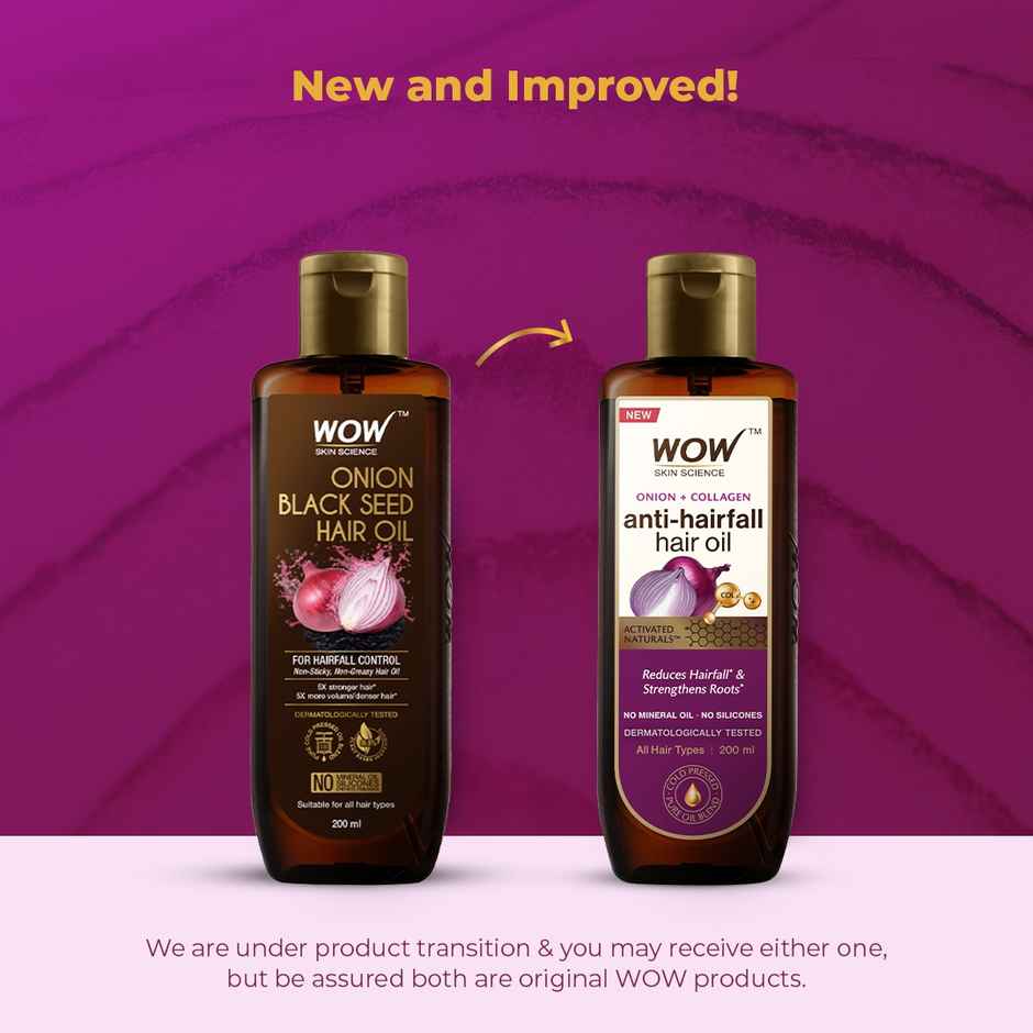 Wow Skin Science Onion Black Seed Hair Oil