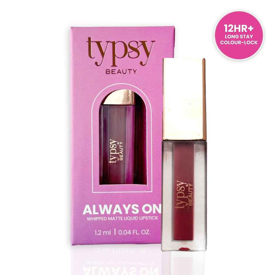 Typsy Beauty Always On Whipeed Matte Liquid Lipstick - Rose' all Day
