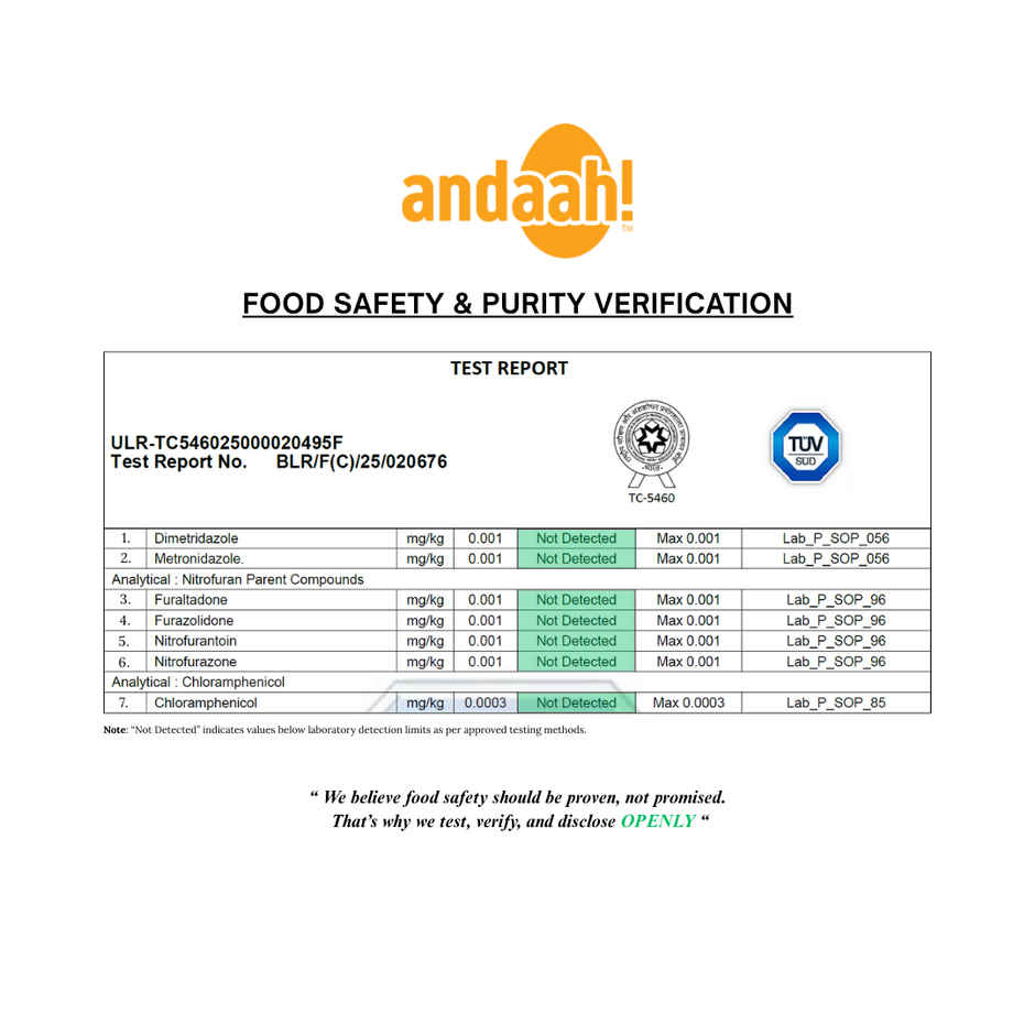 Andaah Natural+ White Eggs