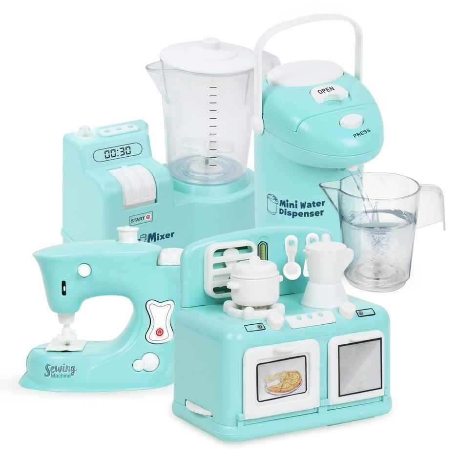 Anz Toy Green Mixer |water Dispenser |oven & Swing Machine Ph 9432