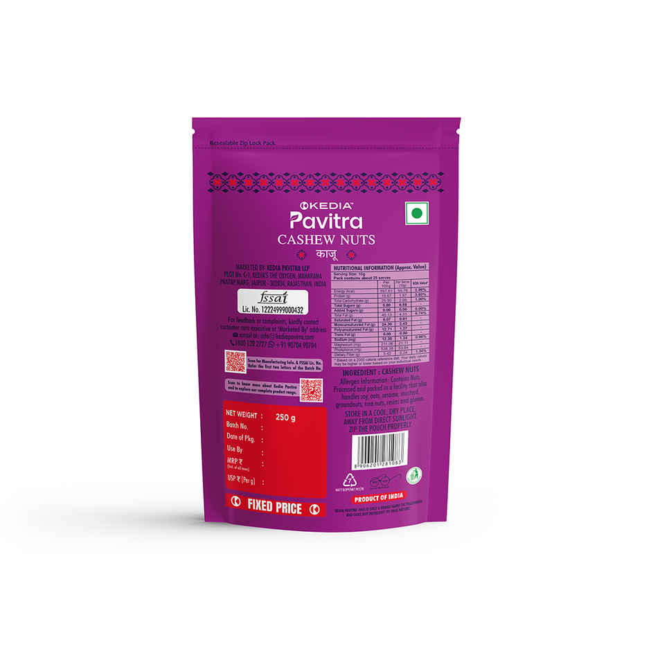 Kedia Pavitra Cashews| Kaju | Whole