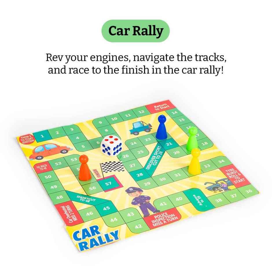 Ratna's Fun 6 Game | Indoor Family Board Game | 1-4 Players | 5+ years