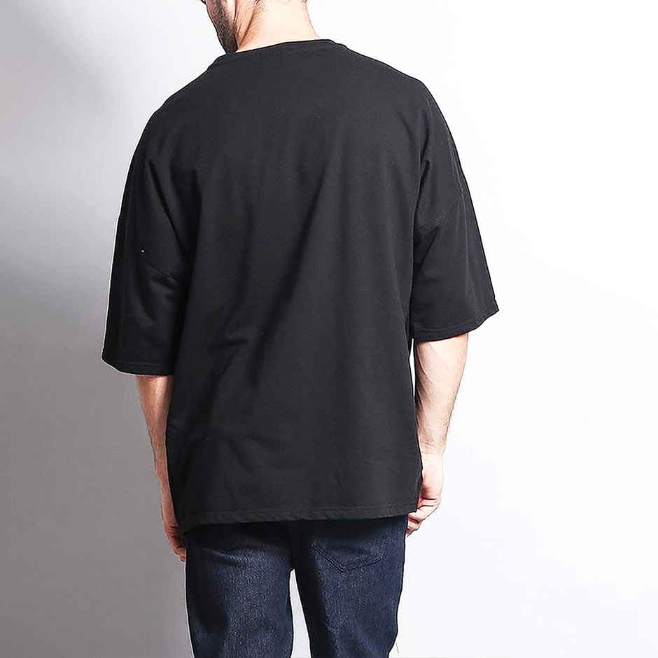 Mad Over Print Men's Warrior oversized T-shirt | Black - S