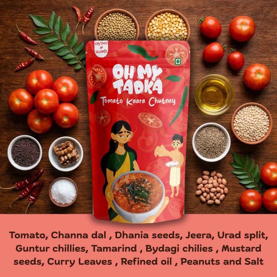 Oh My Tadka Tomato Kaara Chutney