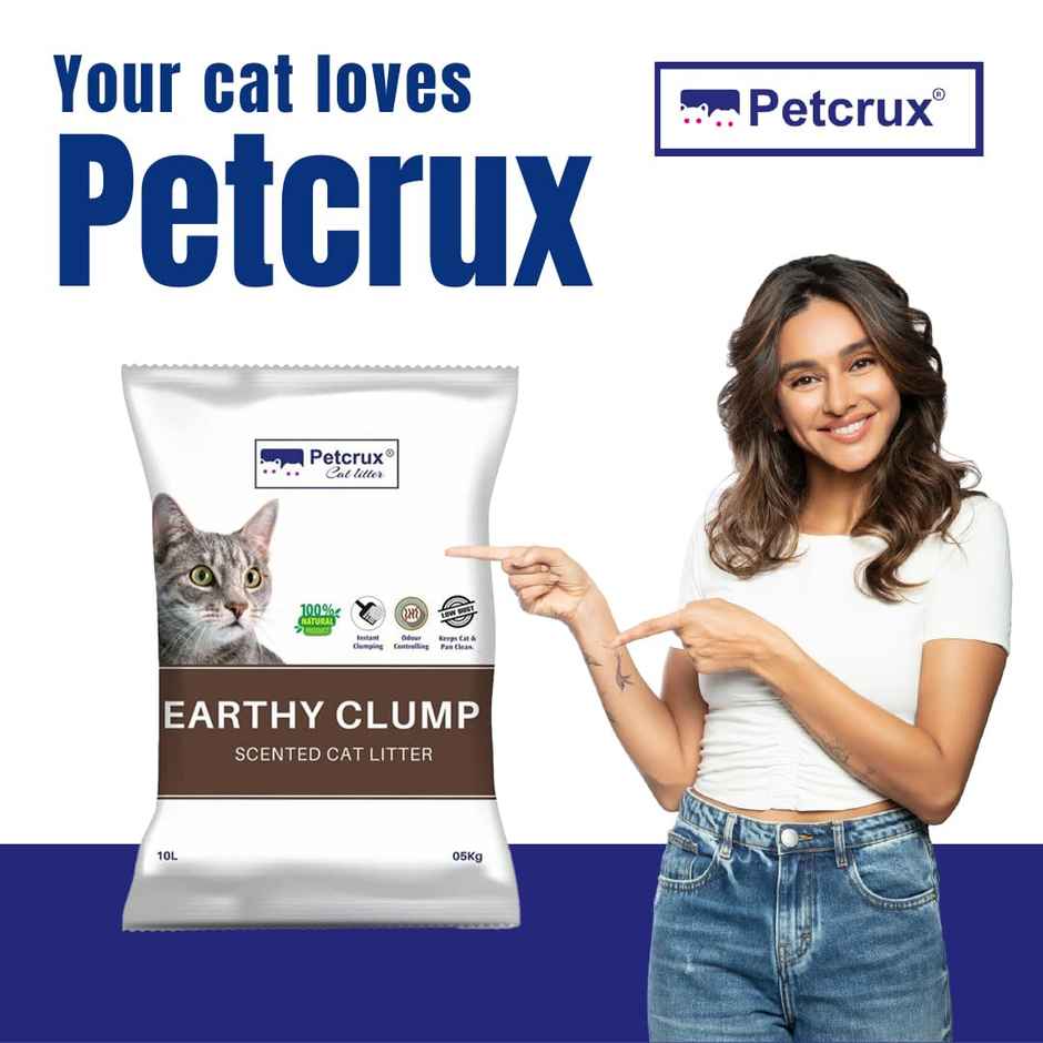 Petcrux Earthy Clump Lavender Scented Cat Litter, Dust Free