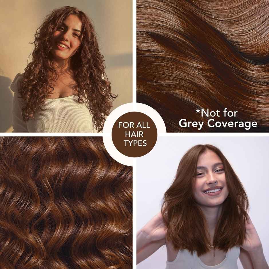 Paradyes No Bleach Espresso Brown Glossy Hair Tint, Ammonia|free Hair Color for Natural Black Hair