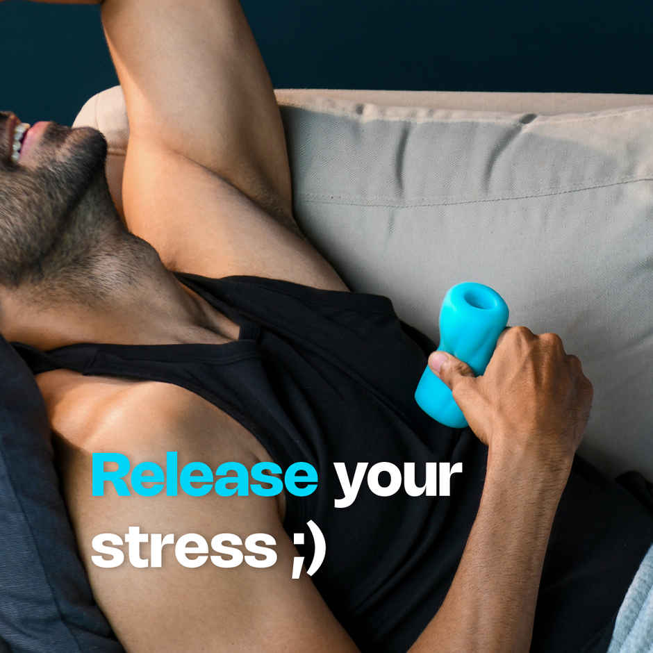 Leezu's Toofan Personal Massager Stroker with Water-Based Lube for Men