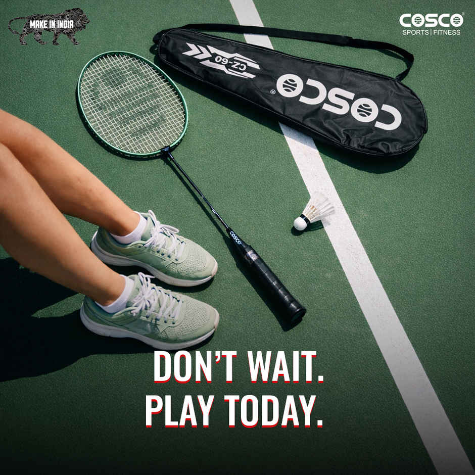 Cosco CZ 60 Badminton Racket | Green & Black