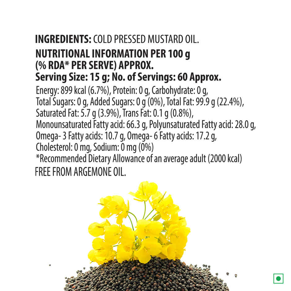 Del Monte Mustard (Sarson) Cold Pressed Oil