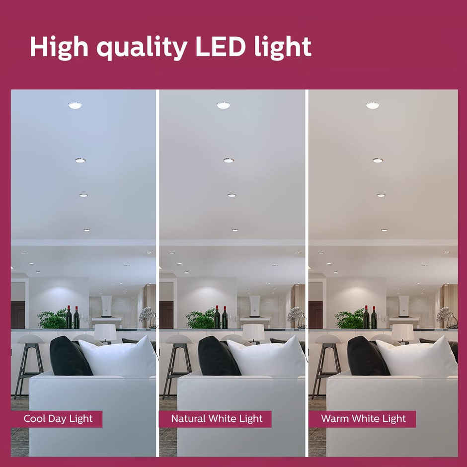 Philips Led 15W Round Rim Less Led Surface (NW)