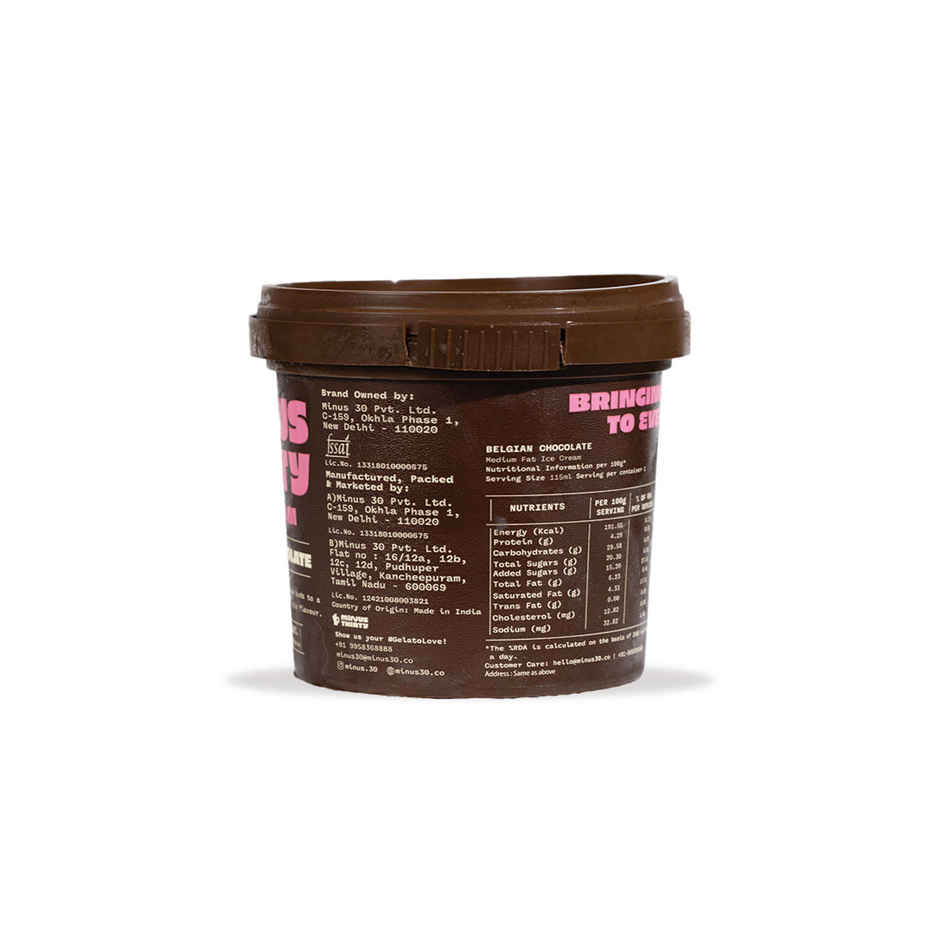 Minus Thirty Belgian Chocolate