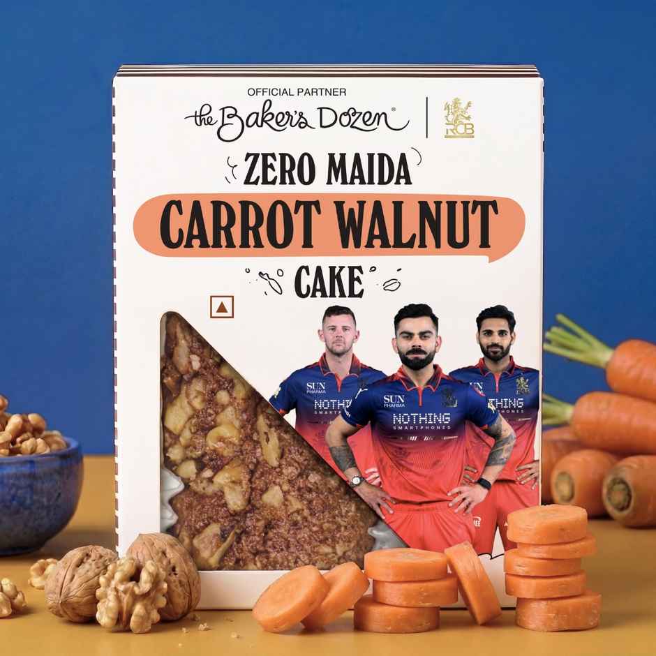 The Baker's Dozen Carrot Walnut Cake | Loaded with Walnuts | Whole Wheat | Fruit Cake | Tea Cake