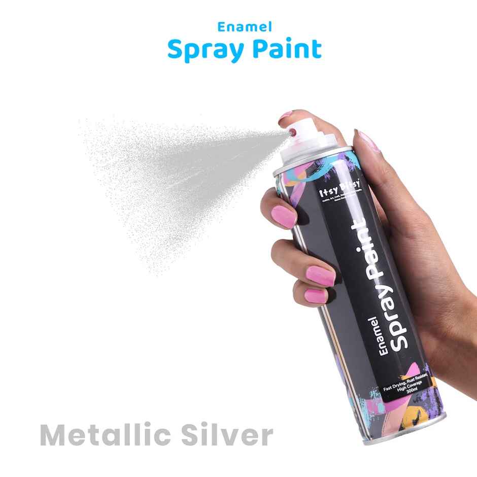 Itsy Bitsy Spray Paint Metallic Silver 300 ml Ib