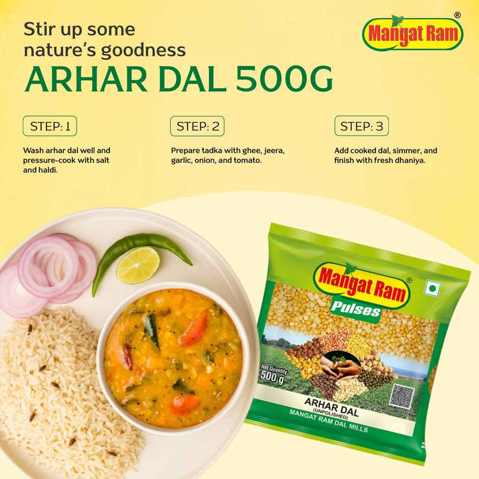 Mangat Ram Unpolished Arhar Dal