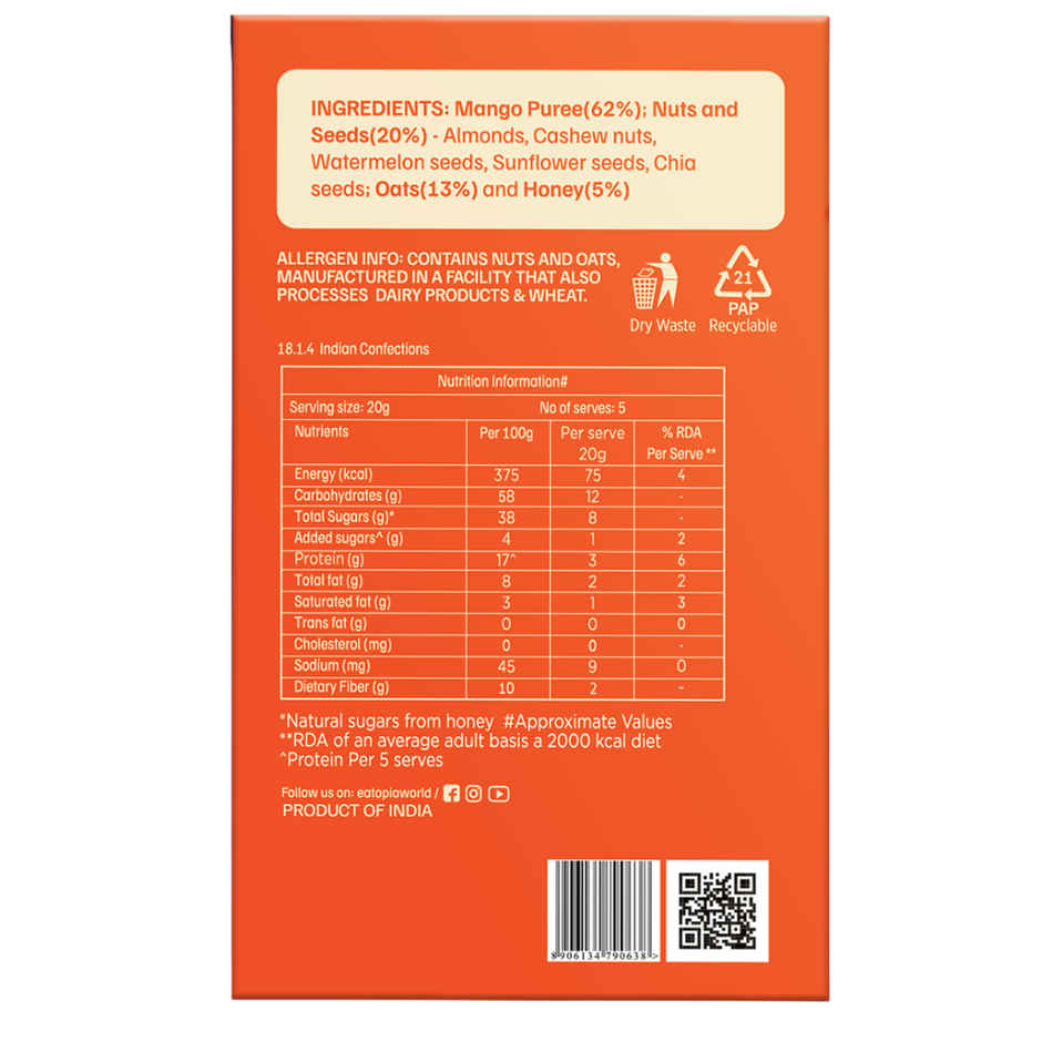 Protein Fruit bites | Mango Chia